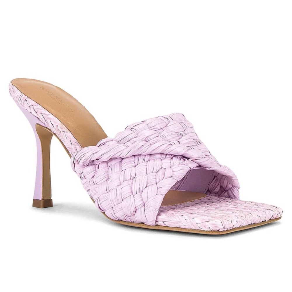 Tony Bianco Lilac Raffia Heeled Sandal 7.5